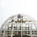 Large span space frame aluminum dome type roofing for church building